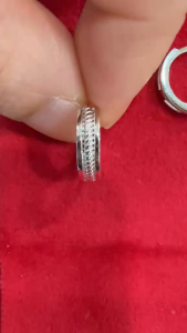Poh Heng Jewellery 18K Twist Huggie Earrings in White Gold [Online Exclusive]