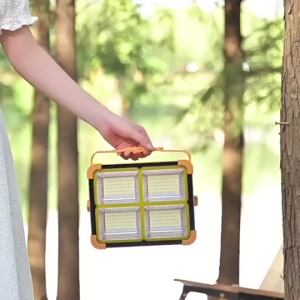 GENGYAN-N【BUY 1 TAKE 1】5000W Solar Lighting Outdoor Portable Solar Lights Magnetically Absorbed Indoor USB Fast Charge Home Emergency Camping Lighting for Construction Sites COD