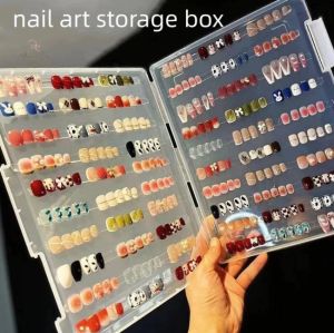 A5 A4 Clear Nail Art Display Clear Document Storage Box Large Capacity Nail Storage Box
