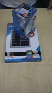 ชุดหลอดทรงกระบอก LED แสงเดย์ไลท์(ขาว) โซล่าเซลล์ (B-38)