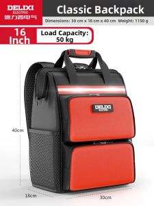 DELIXI | Durable Electricians Backpack for Household and Low Voltage Projects