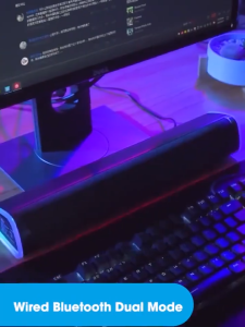 Loa Máy Tính Bluetooth Soundbar Niye V8 - Loa Gaming Led RGB Âm Thanh HIFI Bass Mạnh Kết Nối PC Laptop Điện Thoại