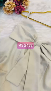 MyDu Shop | Đầm Ôm Một Dây MS 2439 – Nơ Lớn Trước Ngực Gợi Cảm Tôn Dáng