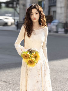 Soft Cozy round Neck Knitwear Womens Casual Outerwear Spring 2025 Korean Style Commute Style Slim Fit Long Sleeve Pure Color