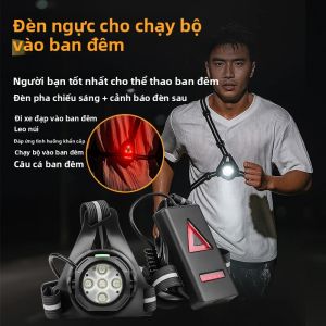 Đèn Pha Đi Xe Đạp Chống Nước Siêu Sáng Với 90 °   Đèn An Toàn Chạy Bộ Ban Đêm Có Thể Điều Chỉnh Góc Chùm Để Đi Xe Đạp Có Dây Phản Quang
