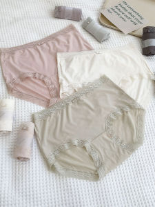 Xiaolan Skirt R007 Rib 80 Modal Simple and Comfortable Solid Color Mid-Waist Girls Thin Panties Petite