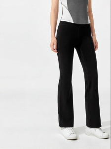Purcotton | New Breathable Cooling Flare Pants Black Cotton Slim Fit