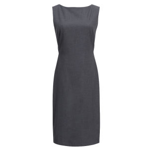 Elegant Commuter Womens Spring Summer New Mid-Length OL Professional Slim Fit Pure Color Sleeveless Base Dress Autumn