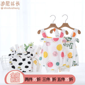 ชุดคลุมก้นสายเดี่ยวสำหรับเด็กทารกผ้าฝ้ายแท้แบบบางใส่ช่วงฤดูร้อนสำหรับเด็กหญิงชุดเอี๊ยมแบบชิ้นเดียวชุดฤดูร้อนแบบเจ้าหญิงชุดทรงสามเหลี่ยม