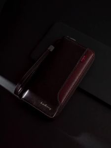 New Big Capacity Mens Wallet Phone Pocket Handbags Card Holder Zipper Male Coin Purses High Quality Photo Holder Men Money Clip