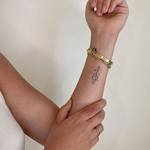 GATTOO Star River Music Symbol Plant Tattoo Stickers Two Weeks Realistic Safe Non-Water Transfer Body Art Decals