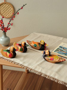 Đồ Trang Trí Hình Con Vịt Bằng Gỗ Nhiều Màu Theo Phong Cách Địa Trung Hải Đồ Trang Trí Phòng Ngủ Phong Cách Hàn Quốc Cổ Điển