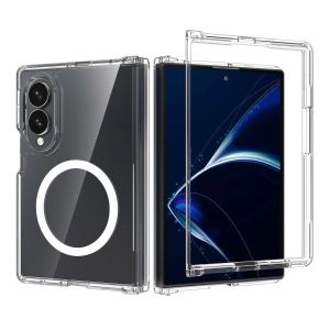 for Magsafe Z Fold8 Wide Transparent PC TPU Wireless Charge Case for Samsung Galaxy Z Fold 8 Ultra 7 6 5 4 Shockproof Fit Cover
