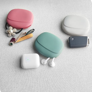 Silicone Earphone Storage Bag Simple Portable Pocketbook Wallet Data Cable Storage Box Wired Earphone Silicone Storage Bag