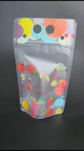 10 Pcs Standing Pouch Minuman Kekinian Ziplock Matte | Plastik Kemasan Minuman Free Sedotan