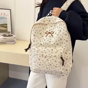 Korean Girl School Backpack Light weight Nylon Canvas Spacious Design