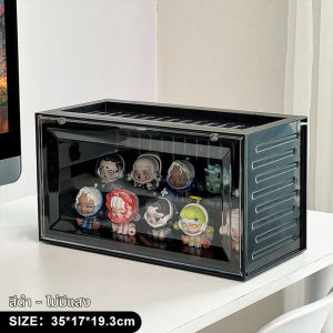 Dreamboat Home ตู้โมเดล กล่องเก็บโมเดล ตู้คอนเทนเนอร์ใส่โมเดลมีไฟ ชั้นวางโมเดลอะคริลิคคอนเทนเนอร์ กล่องโมเดล กันฝุ่นกันน้ำ