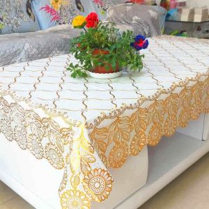 European Coffee Table Tablecloth Waterproof and Oilproof and Heatproof Living Room Coffee Table Tablecloth Plastic Rectangular Modern Simple Table Mat