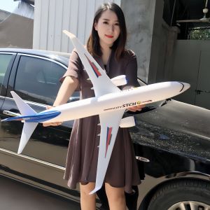 Extra Large Music Light A3801100/120C919 Aircraft Model Toy Gift Display Piece Passenger Jet Airplane Simulation Model
