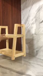 (BISA COD) Rak Bumbu Dapur Kayu Serbaguna