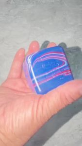 Schylling | NeeDoh Nice Cube Swirlin’ USA Limited Edition - Sensory Toy with a Super Solid Squish - Unique Swirling Color Blend