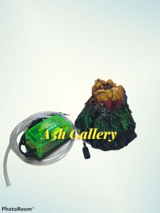 hiasan aquarium gunung Merapi full set