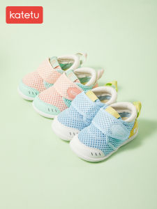 Carters Rabbit Baby Walker Shoes Girls Spring Summer Casual Lace-Up Leather Upper Rubber Sole Anti-Slip Lightweight Shoes