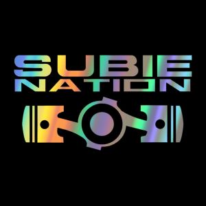 20x10.7cm SUBIE Nation Car JDM Sticker For Subaru BRZ Impreza Crosstrek Forester WRX STI Vinyl Creative Decals Car Accessories