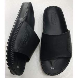 Dép da Nam thời trang quai ngang da bò cao cấp Mã số V57