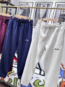 Mens Casual Loose Fit Cotton Fleece Outdoor Sports Pants Autumn Season Straight Leg Pants Comfortable All-Match Sweatpants