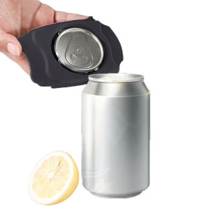 ที่เปิดกระป๋องแบบพกพาอเนกประสงค์สีดำ 1 ชิ้น – ที่เปิดฝากระป๋องแบบใช้มือ ปลอดภัย เหมาะสำหรับห้องครัวและร้านอาหาร