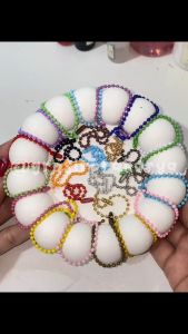 Rantai Kuku Rantai Biji Lada Gantungan Kunci WARNA WARNI SATUAN Pastel Ganci Ring Biji Lada Nickel Label Keychain Resin Hiasan Hias Perlengkapan Art Seni Hangtag Hang Tag Rante Beaded Chain Kerajinan Termurah High Quality Berkualitas GROSIR PRAKARYA