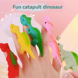 2024 New Pattern Random Shooter Dinosaur Finger Shooter Dinosaur Animal Finger Shooter Toy Dinosaur Toy Finger Stretch Toy