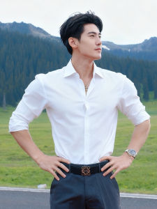 เสื้อเชิ้ตแขนยาวสีขาวทรงสลิมฟิตสำหรับผู้ชาย ทรงลำลอง ทรงธุรกิจ ทรงสูท เสื้อเชิ้ตชั้นใน ทรงหลวม ทรงลำลอง ทรงสูท