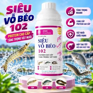 SIÊU VỎ BÉO 102 1L – Protein Cao Cấp Hỗ Trợ Tăng Trọng Cho Tôm Cá Lươn