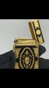 HỘP QUẸT BẬT LỬA DUPONT HOA VĂN THIẾT KẾ ĐÁNH LỬA ĐỘC LẠ