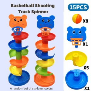 Interactive Ball Tower Durable Interactive Ball Tower Educational Toy with Rolling Balls and Drop Mechanism - Random Color