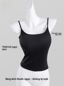 MiiOW | Áo ba lỗ nữ dáng ôm có đệm ngực Pure Desire Cat Person Manga hình trái tim màu đen mùa hè che mông phụ trợ ngực