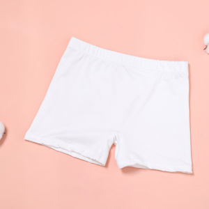 Girls Dance Bottoms Black Cotton Ballet Shorts Child Safety Pants Three-quarter Length Flat-Cut Anti-Light Latin Ballet Tights