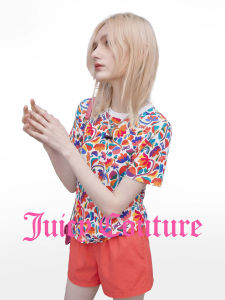 Juicy Couture | Dopamine Colorful Floral Print T-Shirt
