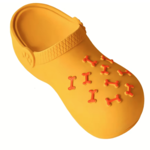 Indoor/Outdoor Dog Chew Toy Sound Latex Slippers Shape Teeth Cleaning Training Play for Small Medium Large Dogs & Puppies