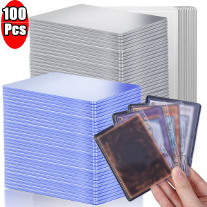 100pcs Game Card Sleeves Protector Transparent PVC Toploaders Protective Sleeve Magic Board Game Tarot Collection Cards Protector Game Card Holder Case