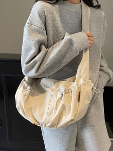 TANGKOU | Loose Feeling Large Capacity Lightweight Canvas Crossbody Bag