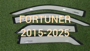 คิ้วกันสาด กันสาด กันสาดประตู คิ้ว สีขาว 4 ชิ้น โตโยต้า ฟอร์จูนเนอร์ Toyota Fortuner 2015 2016 2017 2018 2019 2020 2021 2022 2023 2024 ใส่ร่วมกันได้ A