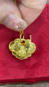 Poh Heng Jewellery 22K Gold Zodiac Pendant -  Monkey[Price By Weight] (Online Exclusive)