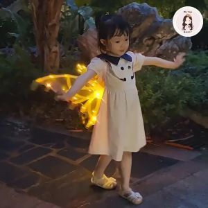 Đồ Chơi Cánh Tiên Fairy Wings Đập Cánh Phát Sáng / Phát Nhạc Cho Bé Thỏa Sức Hóa Trang Thiên Thần Cực Dễ Thương