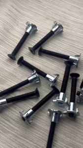 10pcs T-nut Bolt Screw Speaker Box Accessories Black Counter Sunk Hex Flat Head Sizes: M5/M6/M8/M10