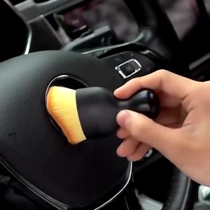 Chổi vệ sinh ô tô mini đầu cong sợi lông mềm mại đánh bay bụi bẩn bề mặt nội thất xe hơi bảng điều khiển cửa thoát khí