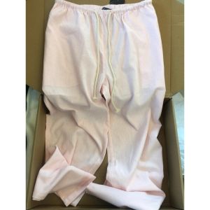 Quần Ống Rộng Kẻ Sọc Màu Hồng Mỏng Mùa Hè Cho Nữ Quần Dài Ống Rộng Dáng Rộng Dài Đến Sàn Thoải Mái Thoáng Khí