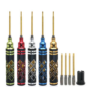 Hex Screw Driver Screwdriver Set 1.5mm 2.0mm 2.5mm 3.0mm Hexagon Tool 5-in-1 For FPV Racing Drone Heli Airplane Car Boat RC Part